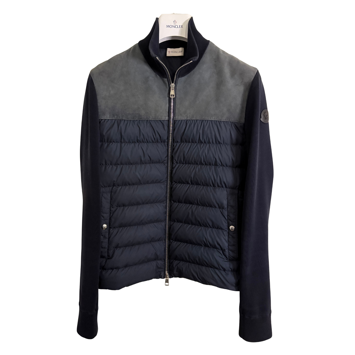 Moncler Suede Cardigan / M