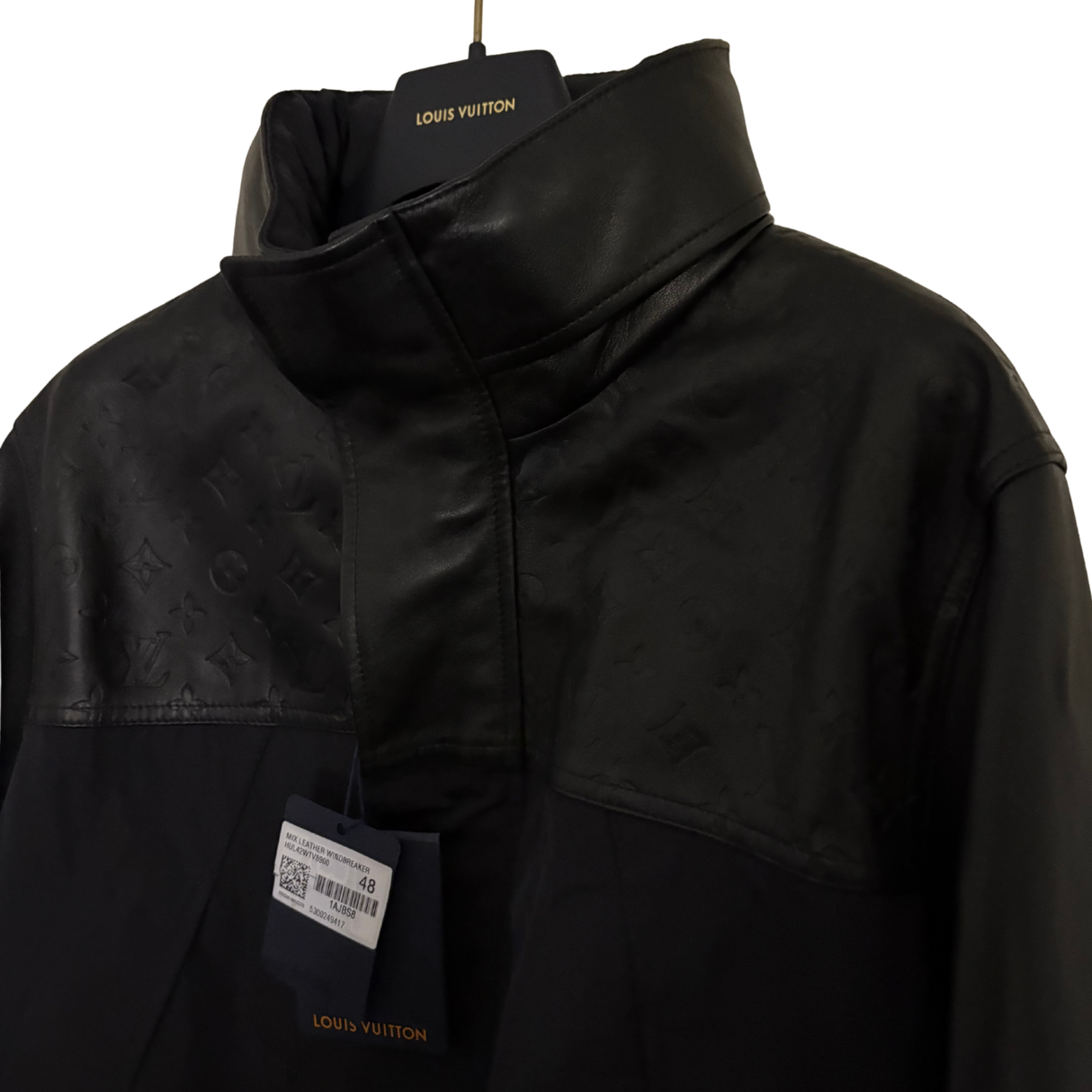 Louis Vuitton Mix Leather Windbreaker / 48