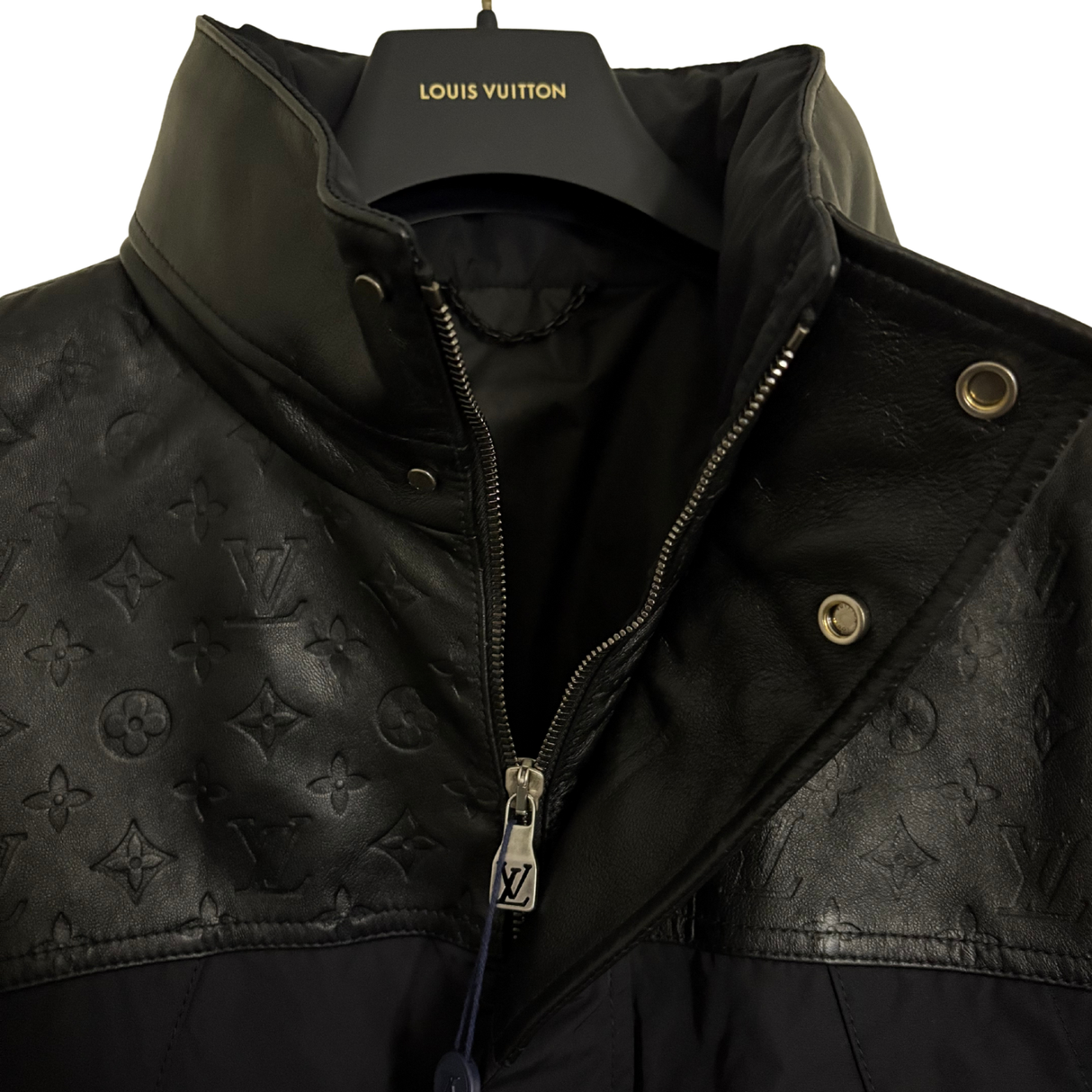 Louis Vuitton Mix Leather Windbreaker / 48