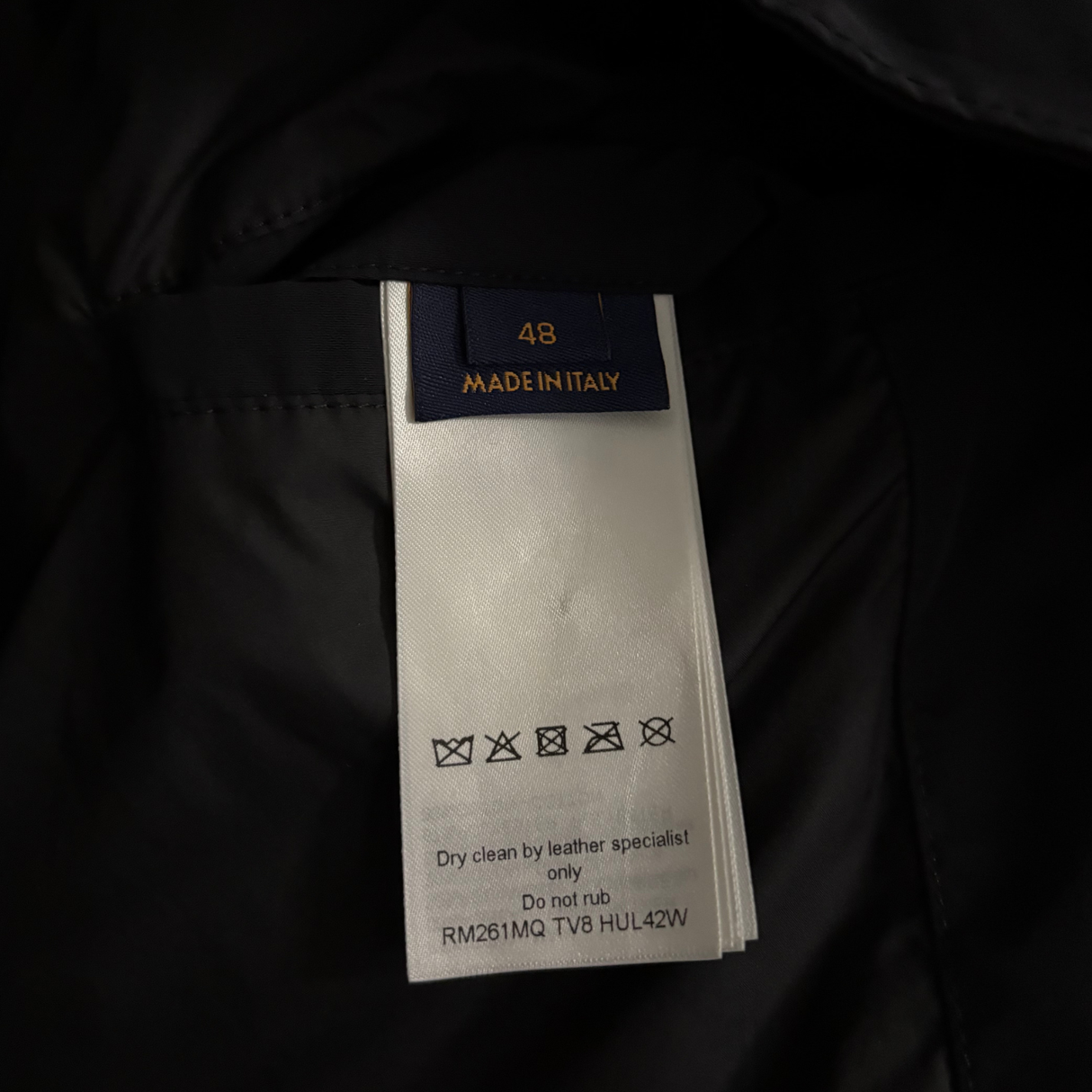 Louis Vuitton Mix Leather Windbreaker / 48