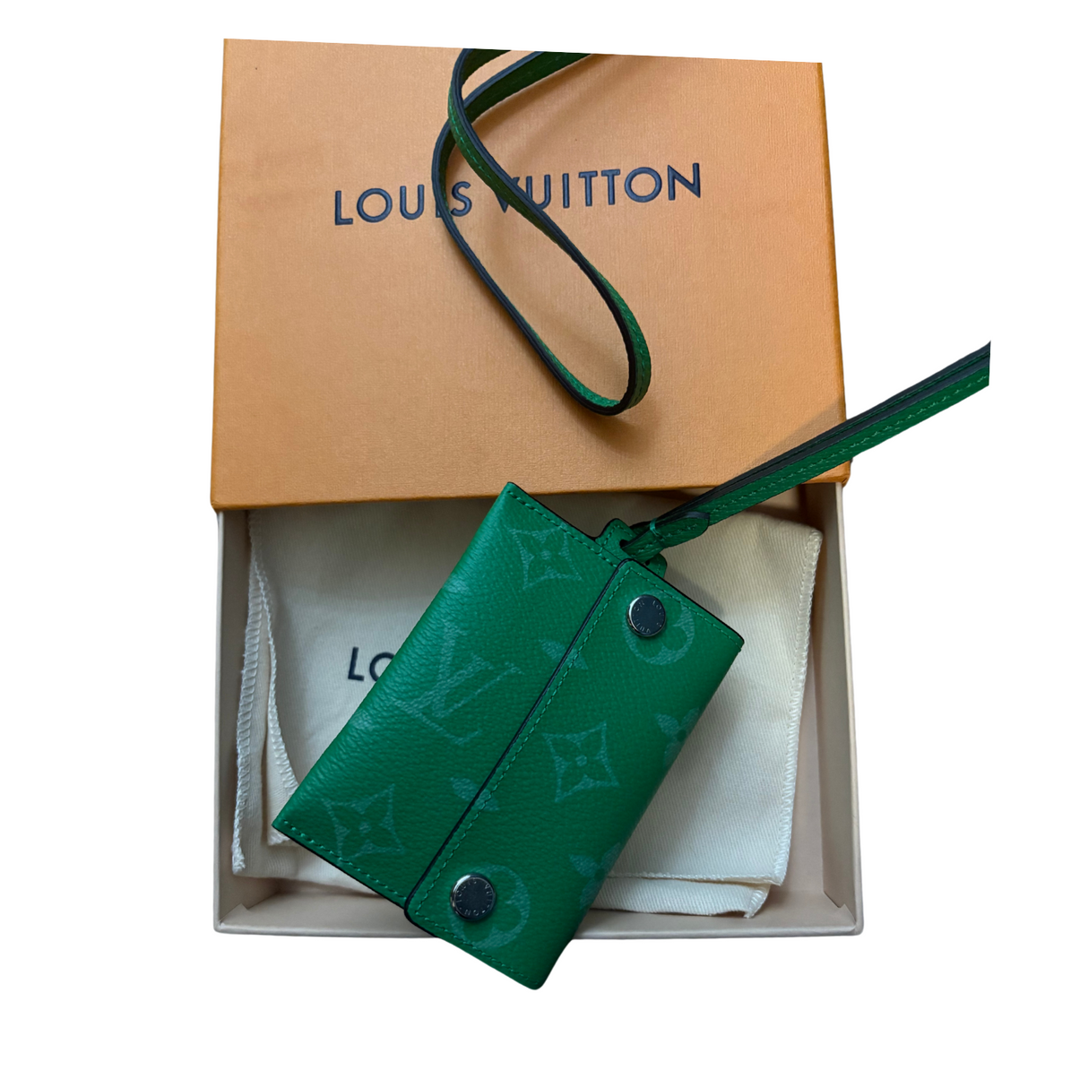 Louis Vuitton Card Holder Necklace Monogram Canvas