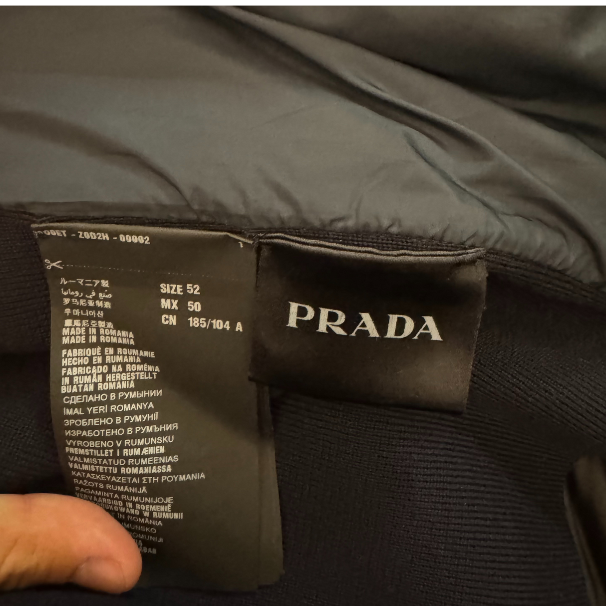Prada Front Logo Cardigan / 52