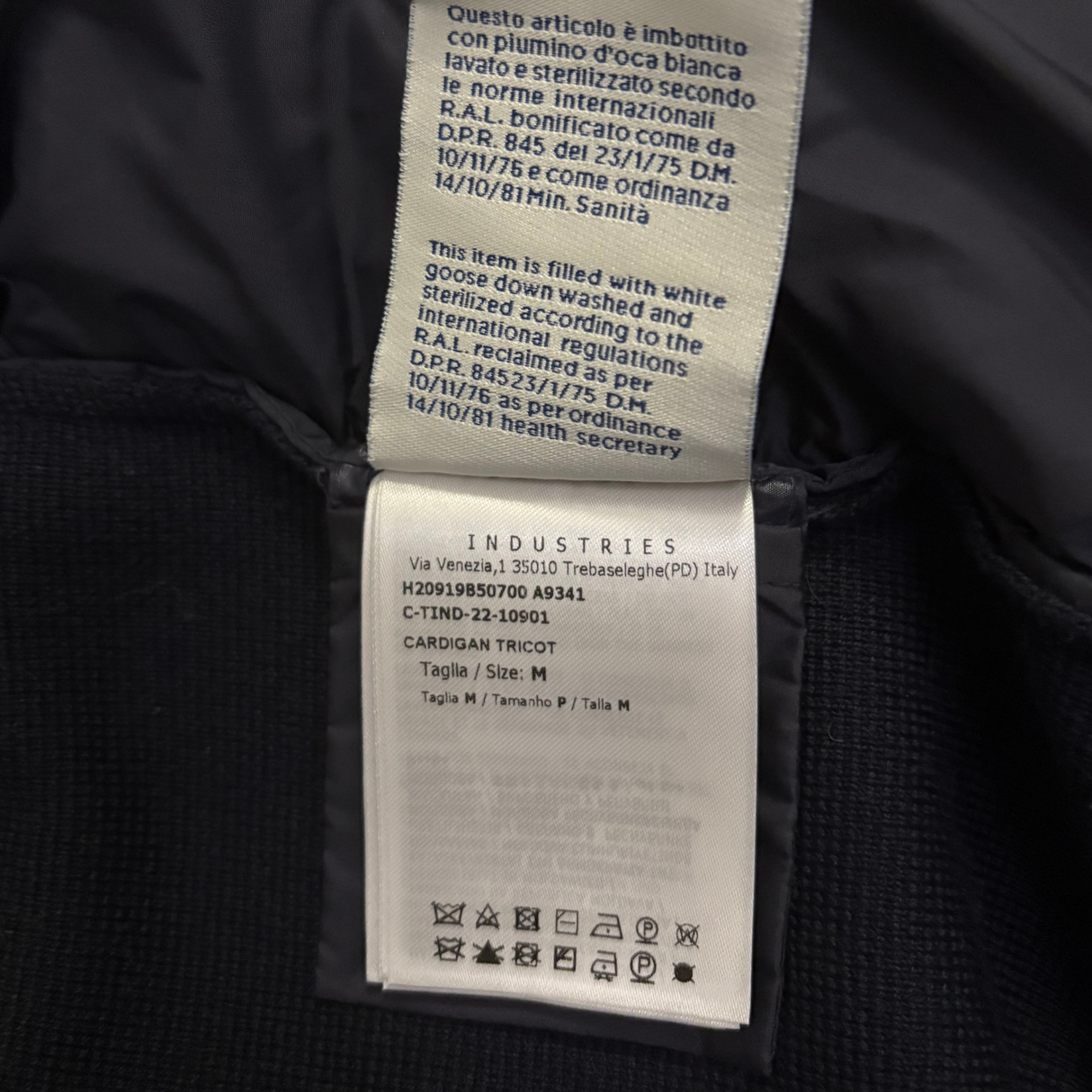 Moncler Down Cardigan / M