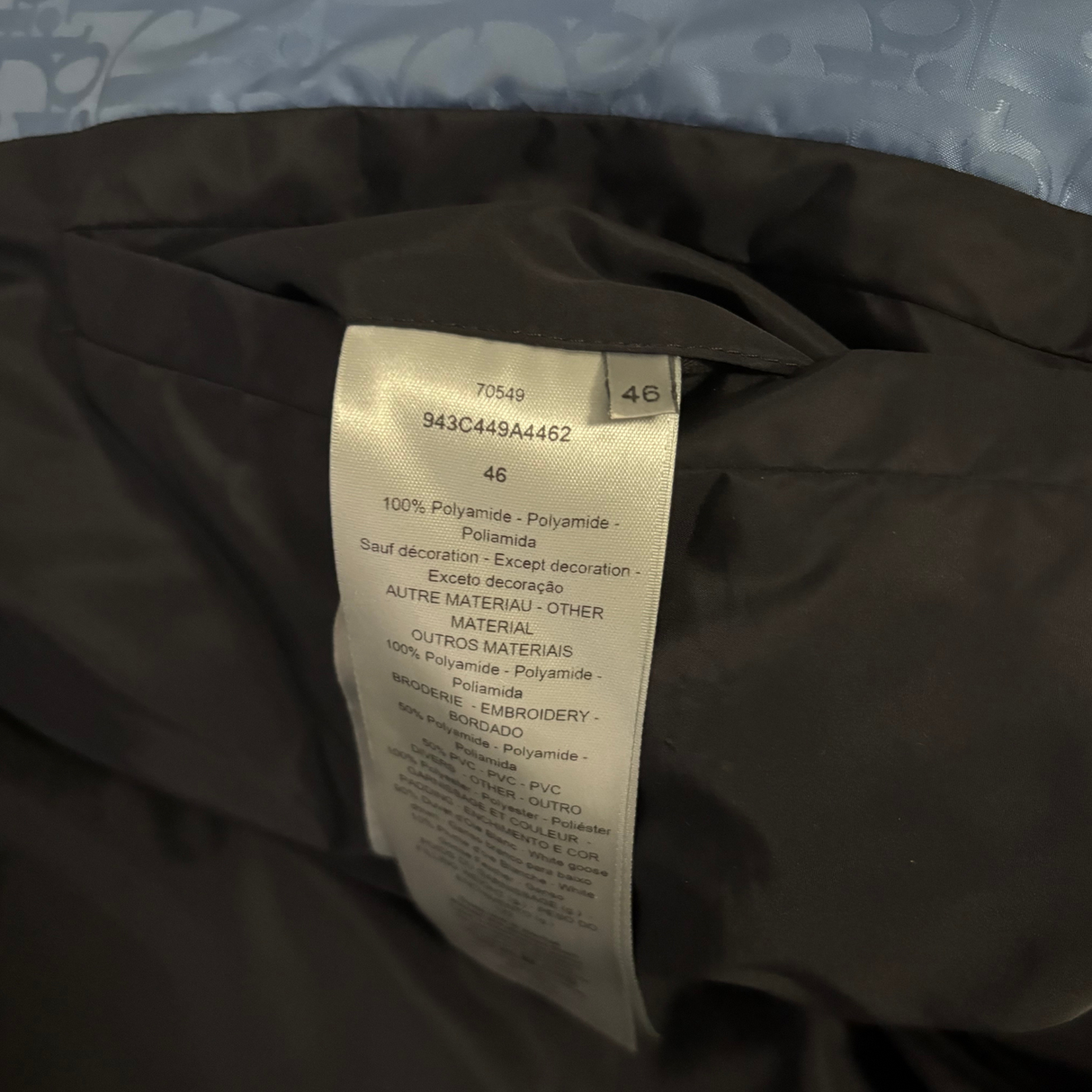 Dior Oblique Puffer / 46