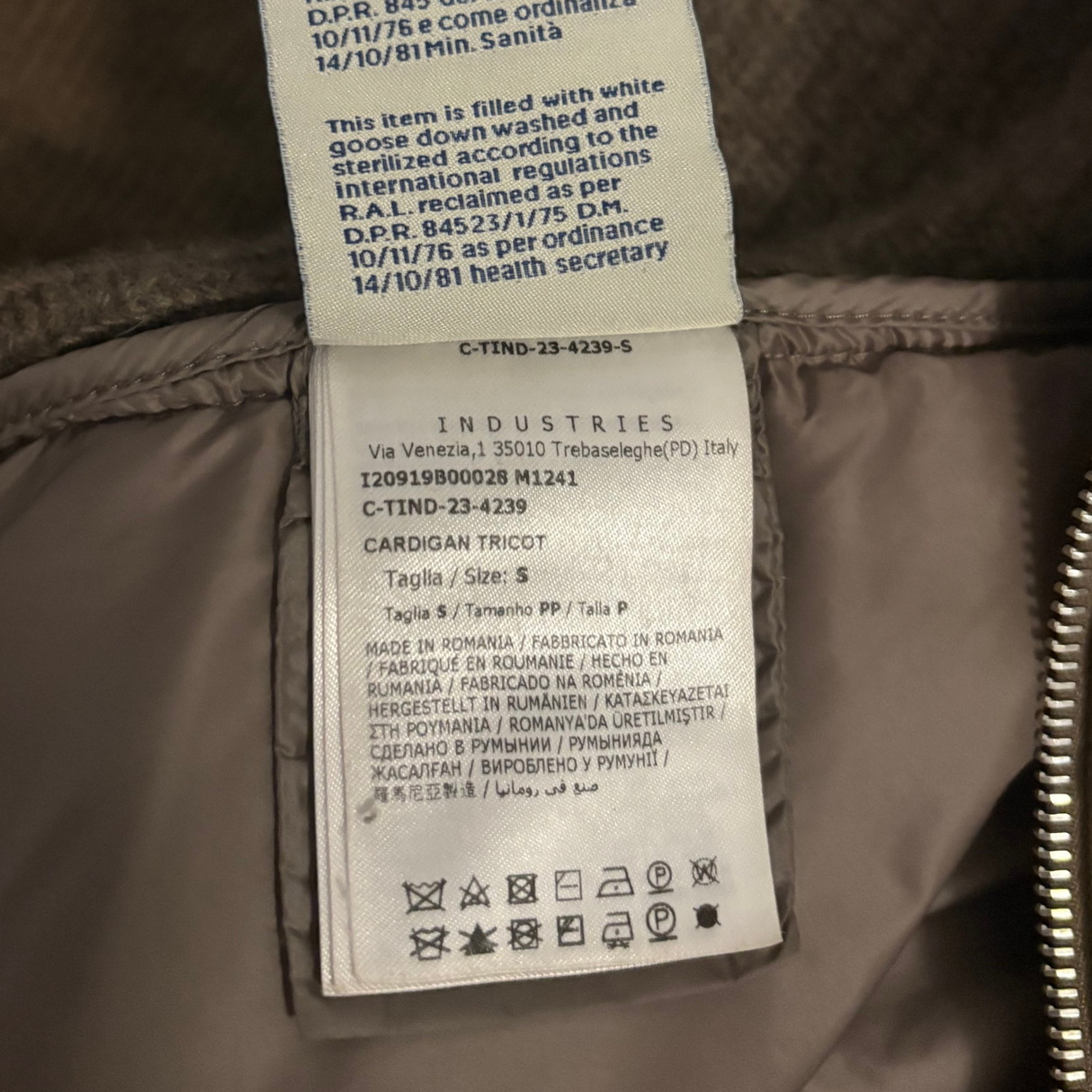 Moncler Velvet Cardigan / S