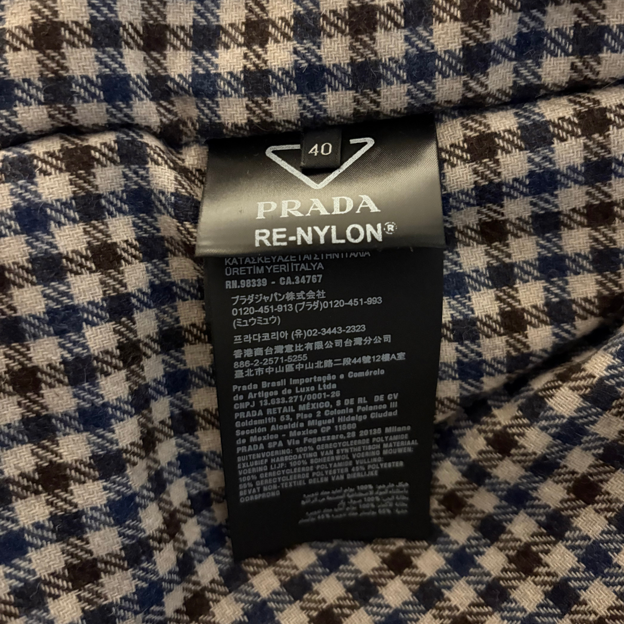Prada Re-Nylon Blouson Jacket / 40