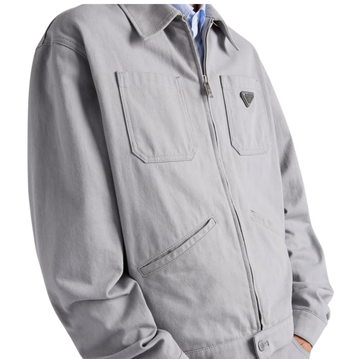Prada Denim Blouson Jacket / L