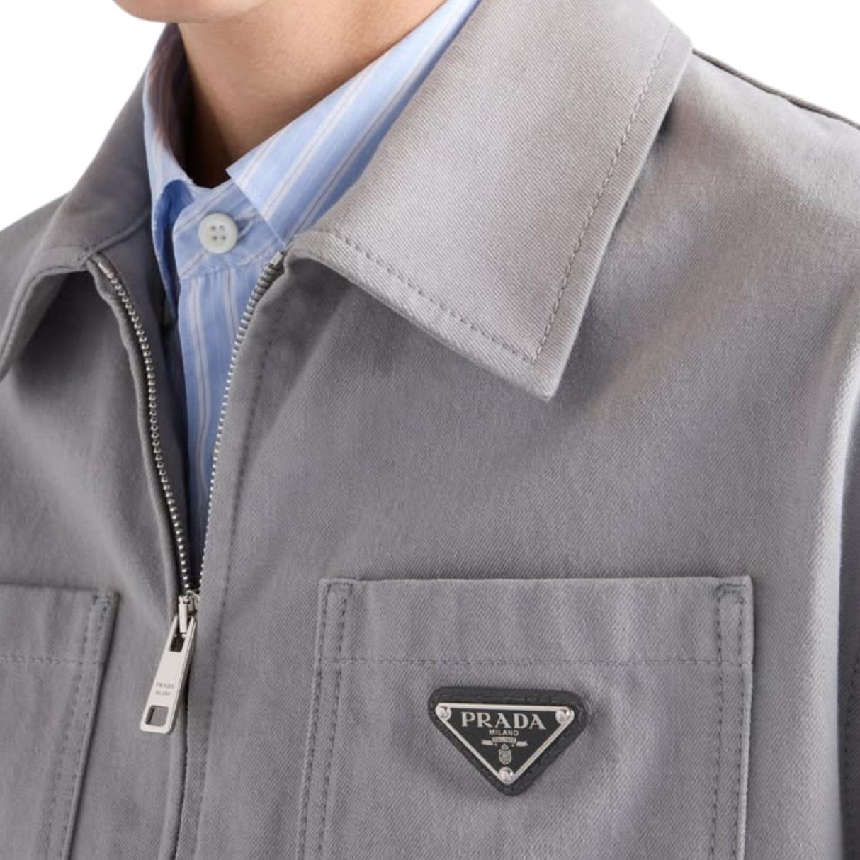 Prada Denim Blouson Jacket / L