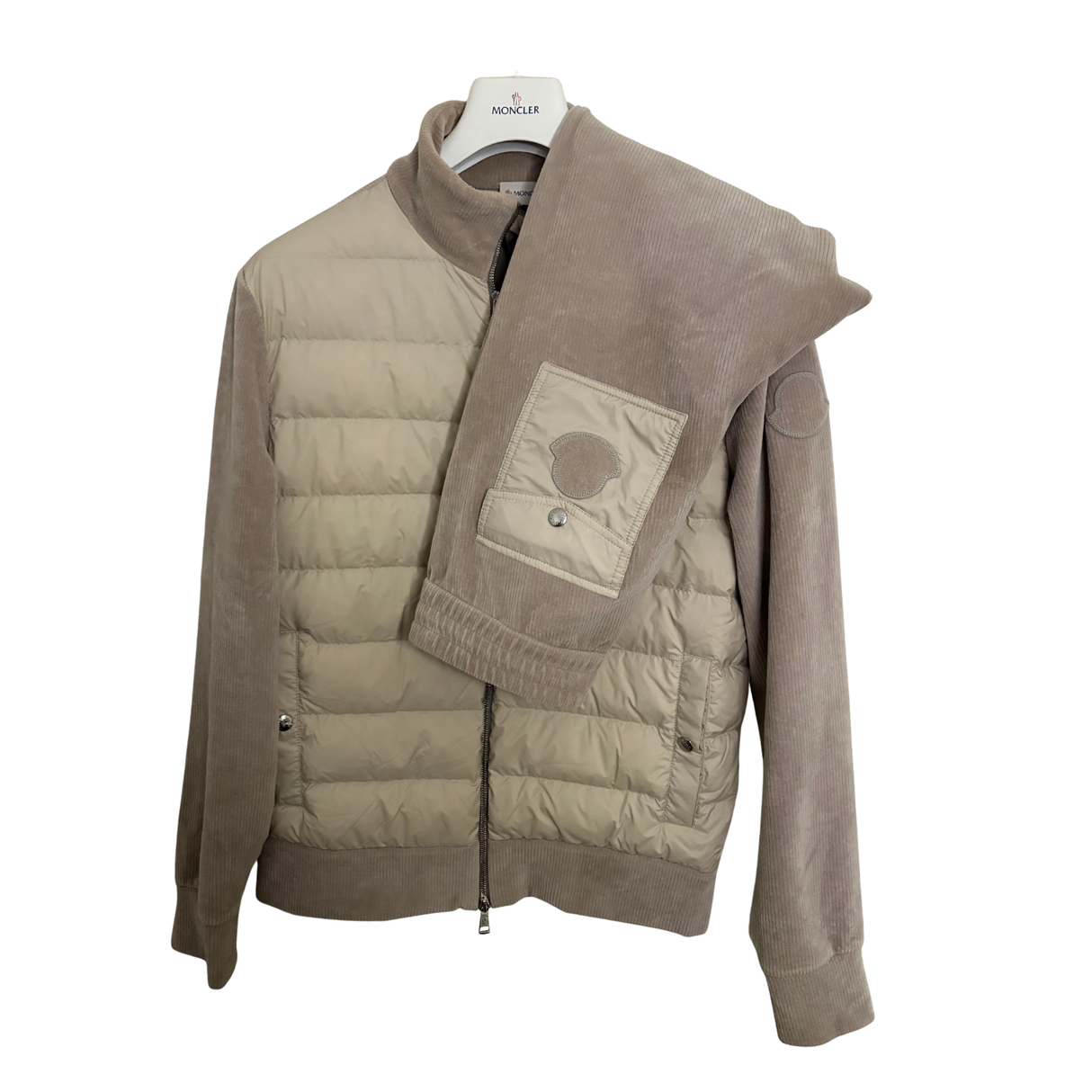 Moncler Corduroy Cardigan & Pants Set / S