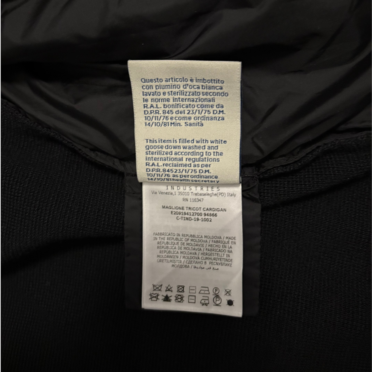 Moncler Down Cardigan / M