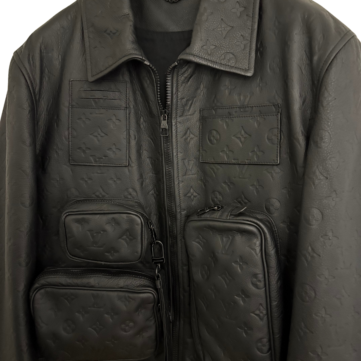Louis Vuitton Embossed Utility Jacket / 48
