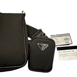 Prada Re-Nylon & Saffiano Leather Shoulder Bag