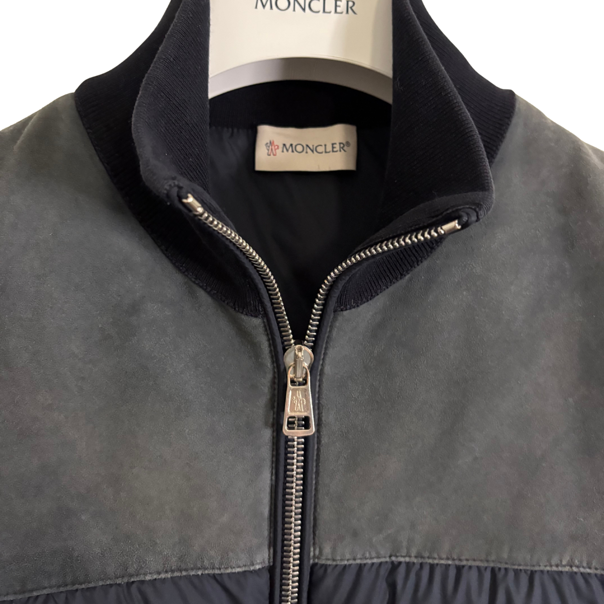 Moncler Suede Cardigan / M