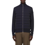 Moncler Leather-Trimmed Cotton Cardigan / S