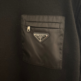 Prada Crewneck Wool Pocket-Detail
