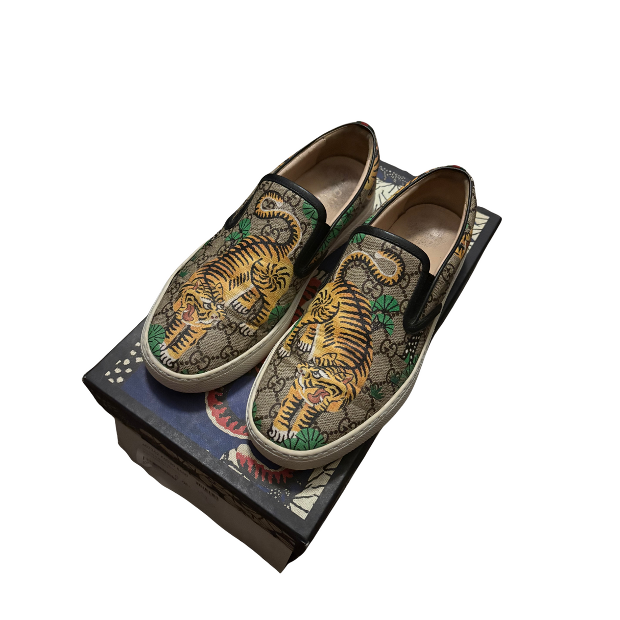 Gucci Tiger Slip Ons / 8.5