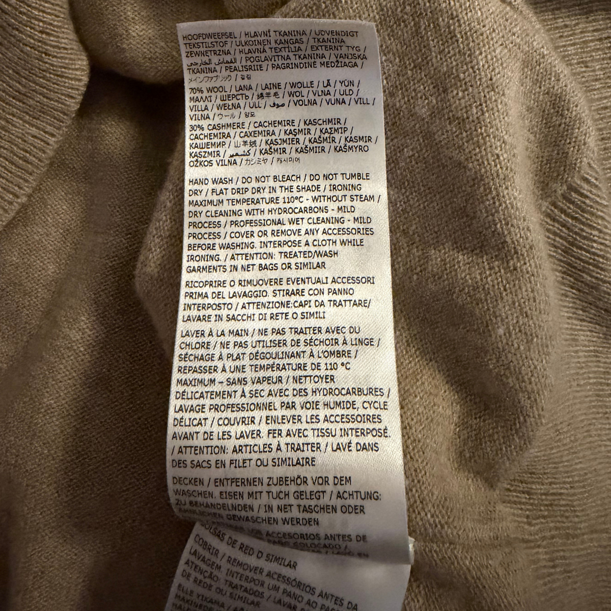 Maison Margiela Cashmere Blend Hoodie / M